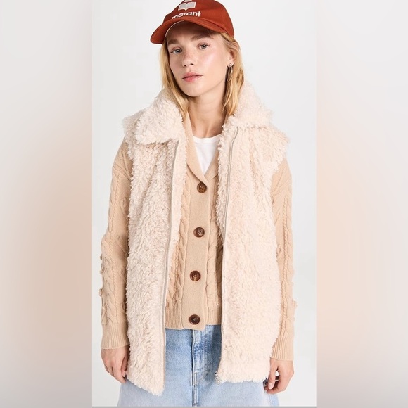 Rails Cream Shearling “Orion” Vest - Picture 5 of 7